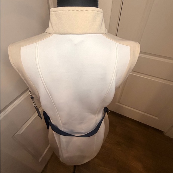 Tommy Hilfiger Elegant White and Tan  Sleeveless Dress - Picture 9 of 16